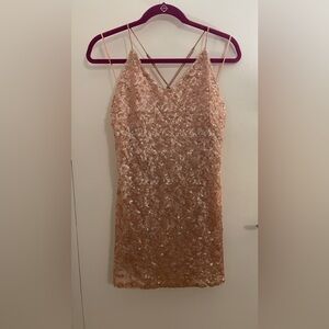 Light Pink Sequin Urban Outfitters Mini Dress